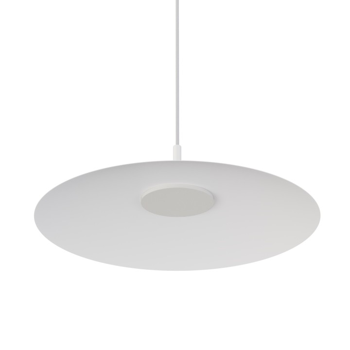 Lámpara colgante Carmen blanco/blanco Ø50cm- Sulion