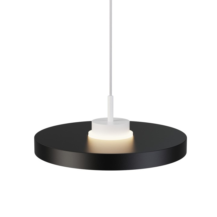 Lámpara colgante Carmen blanco/negro Ø40cm- Sulion