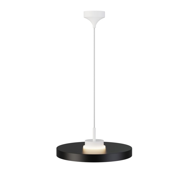 Lámpara colgante Carmen blanco/negro Ø40cm- Sulion