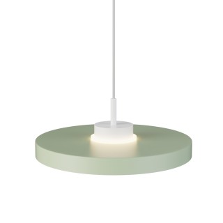 Lámpara colgante Carmen blanco/verde Ø40cm- Sulion