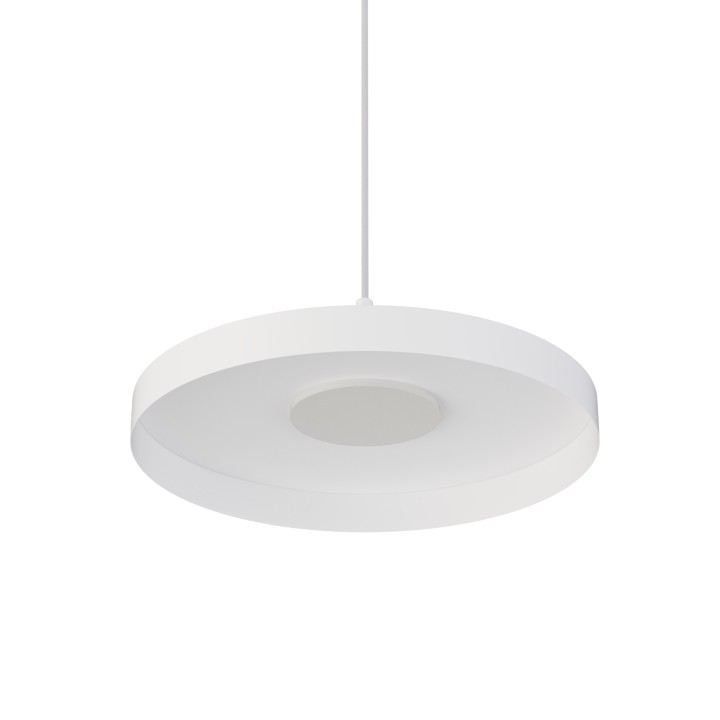 Lámpara colgante Carmen blanco/blanco Ø40cm- Sulion