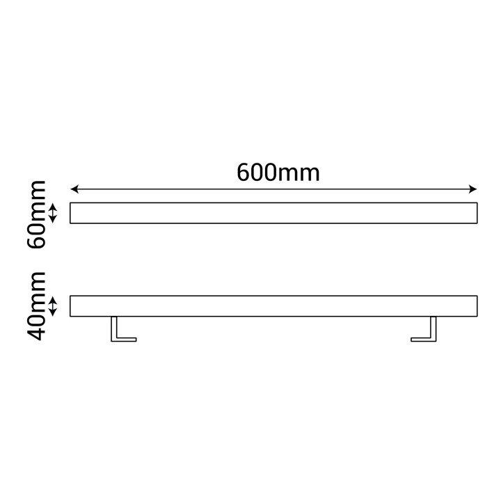 Bañador tipo barra PENN LED 18W con luz cálida de 2700K, IP66 | Sulion