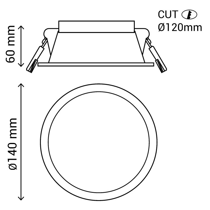 DL SMD RED 4" 15W 830 DIM BUGY | Sulion