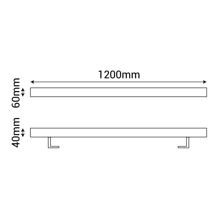 Bañador tipo barra PENN LED 36W con luz cálida 2700K, IP66 | Sulion
