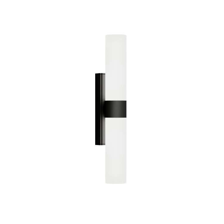 Aplique Iluminaespejo LED Egeo negro IP44 para baño - Sulion