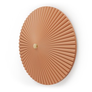 Aplique de pared Elena de yeso color arcilla 3000K Ø50cm - Sulion