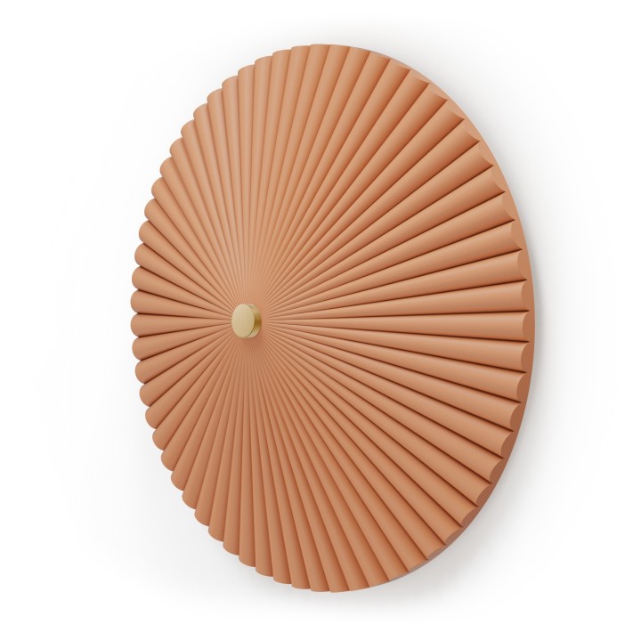 Aplique de pared Elena de yeso color arcilla 3000K Ø50cm - Sulion