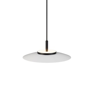 Lámpara colgante Valentina negro/blanco Ø30cm- Sulion