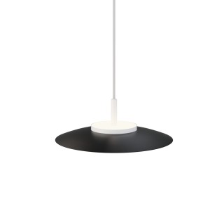 Lámpara colgante Valentina blanco/negro Ø30cm- Sulion