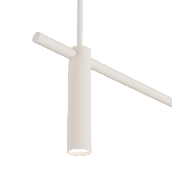 Lámpara colgante lineal Siena personalizable RAL9010 - Sulion