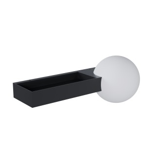 Aplique VERSO negro 31cm IP44 G9 - Sulion