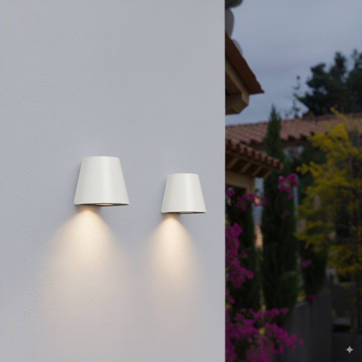 Aplique exterior latón 19º 2700K IP65 - Orbe Sulion