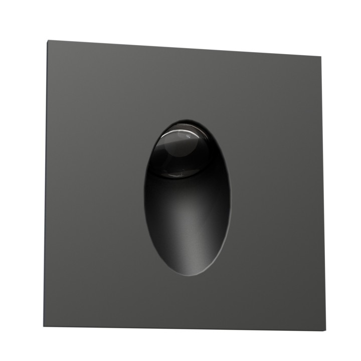 Bañador pared exterior negro 2700K IP67 - Bely Elite Sulion