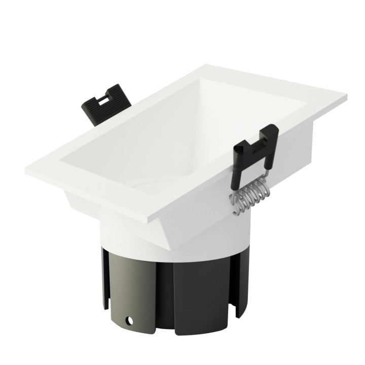 Reflector empotrable Arumfix aluminio blanco - Sulion