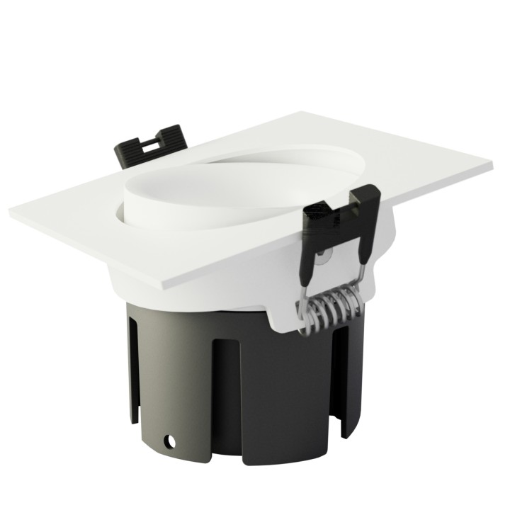 Reflector empotrable Arumfix aluminio blanco - Sulion