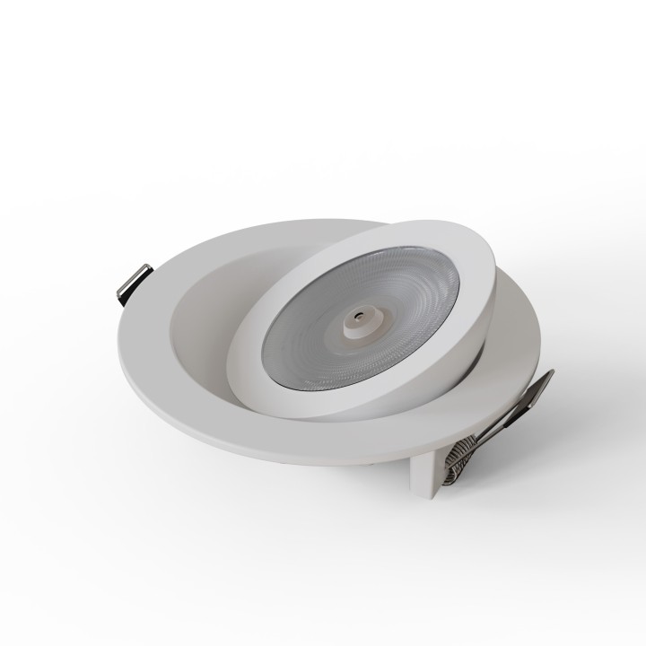 Foco empotrable Flow aluminio blanco 15º - Sulion