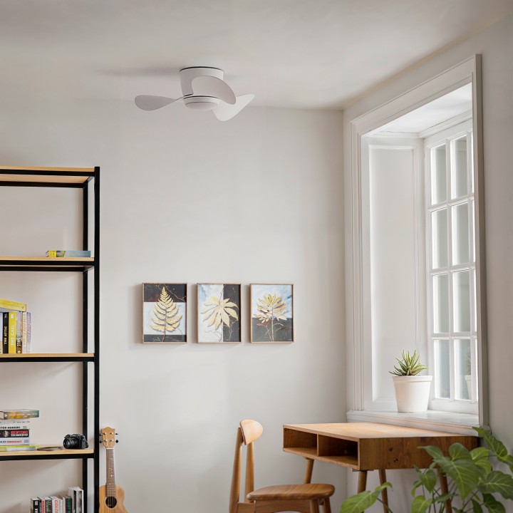 Ventilador de techo con luz MONTY blanco - Sulion