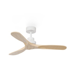 Ventilador de techo exterior NATI M blanco y madera - Sulion