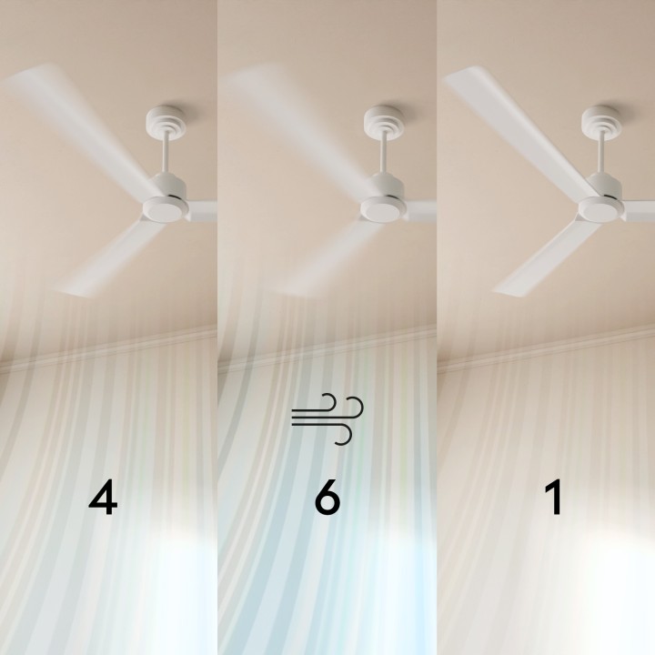 Ventilador de techo exterior NATI M níquel y madera oscura - Sulion