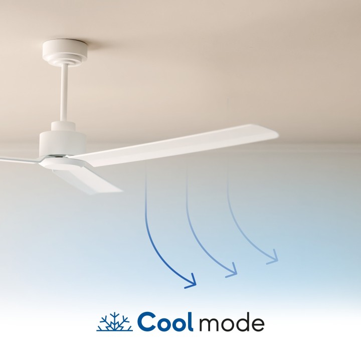 Ventilador de techo CARLA L blanco con luz - Sulion