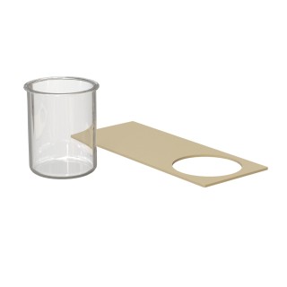 Accesorio VERSO beige vaso y bandeja - Sulion