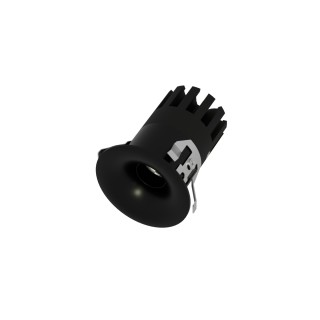 Foco empotrable Dotfix Elite aluminio negro 3W - Sulion