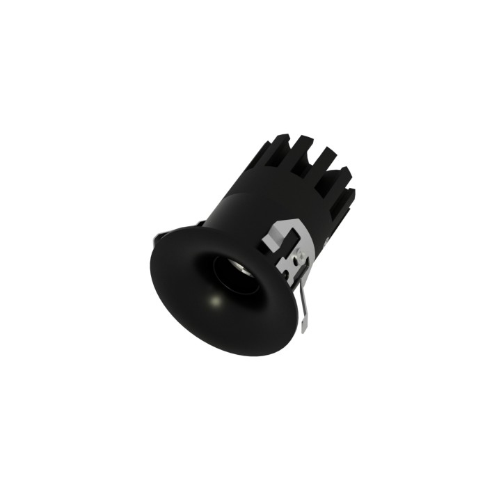 Foco empotrable Dotfix Elite aluminio negro 3W - Sulion