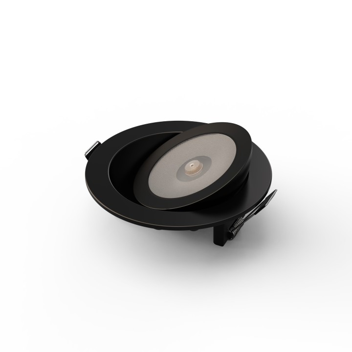 Foco empotrable Flow aluminio negro 36º - Sulion