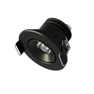 Foco empotrable Dotfix aluminio negro 3W - Sulion