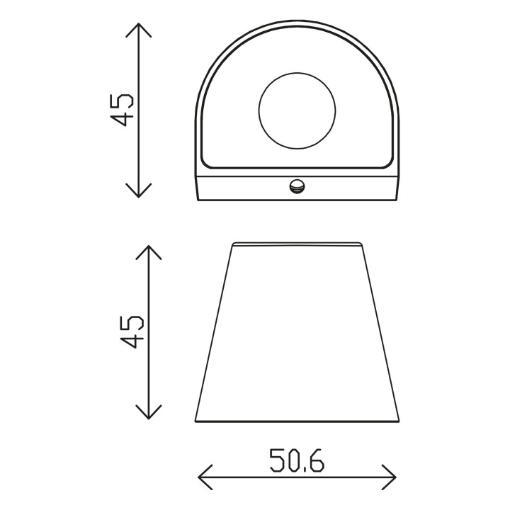 Aplique exterior latón 36º 2700K IP65 - Orbe Sulion
