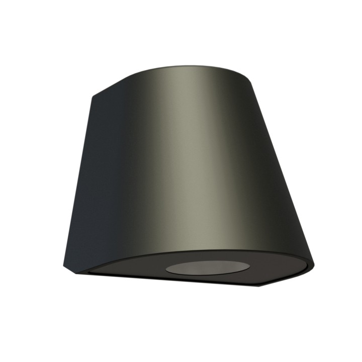 Aplique exterior negro 19º 2700K IP65 - Orbe Sulion