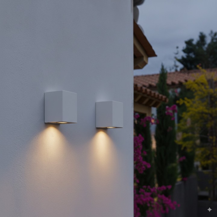 Aplique exterior blanco 36º 2700K IP65 - Orbe Sulion
