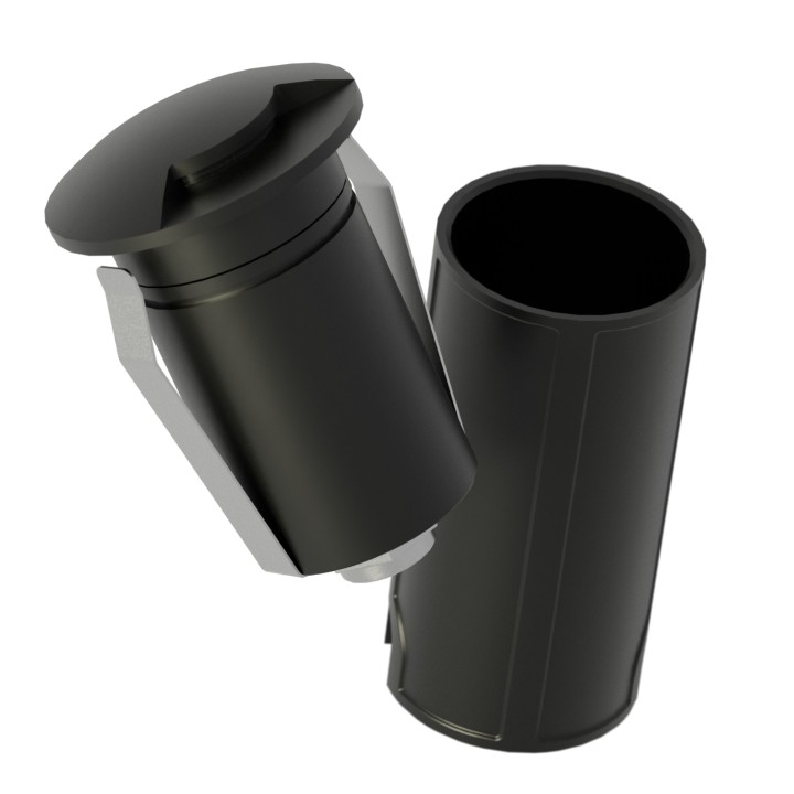 Empotrable exterior negro 2.5W 2700K IP67 - Cobsoil Elite Sulion
