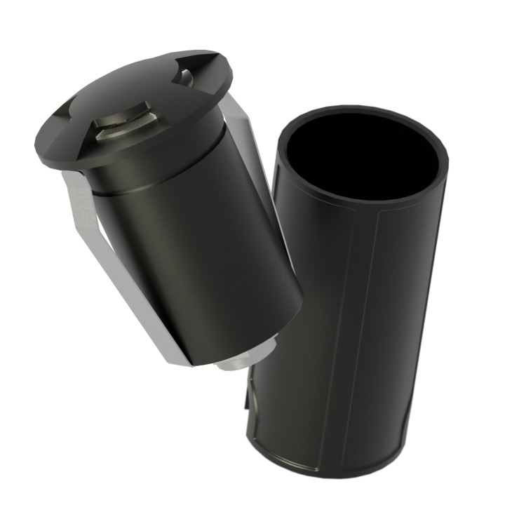 Empotrable exterior negro 2.5W 2700K IP67 - Cobsoil Elite Sulion