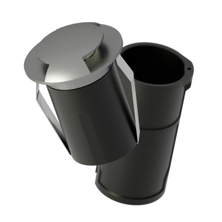 Empotrable exterior acero 6W 2700K IP67 - Cobsoil Elite Sulion