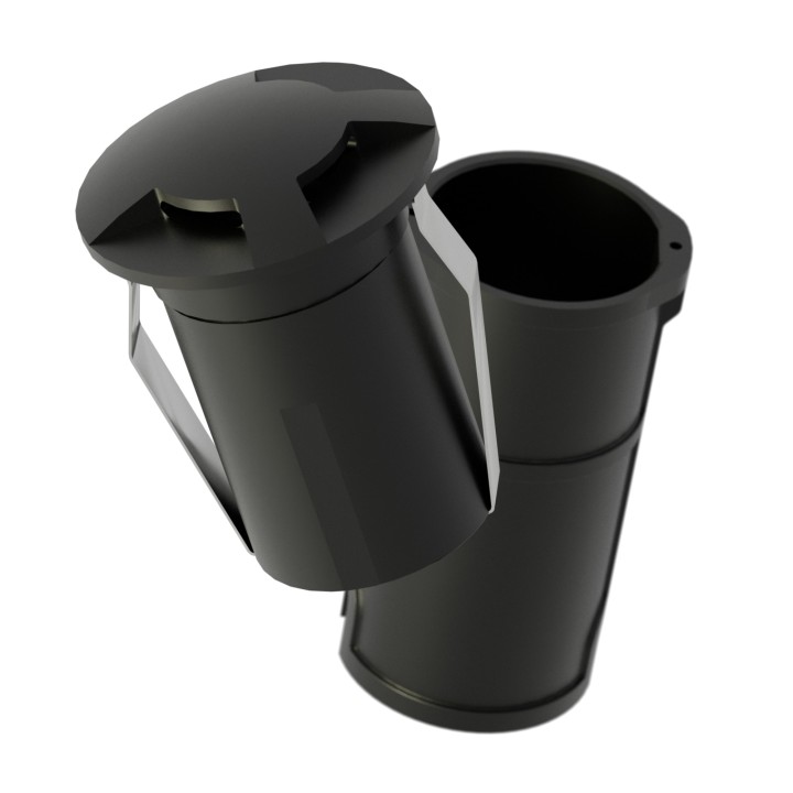 Empotrable exterior negro 6W 2700K IP67 - Cobsoil Elite Sulion