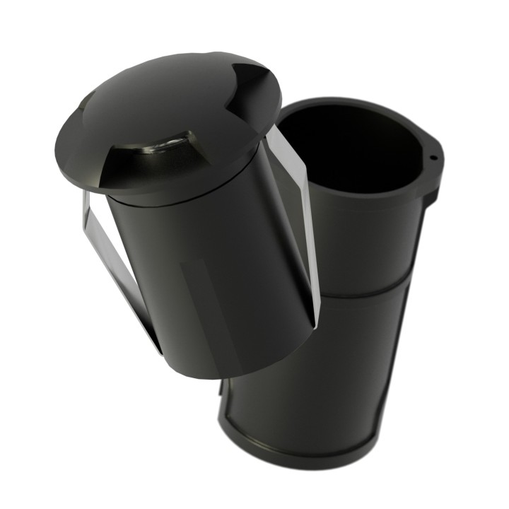 Empotrable exterior negro 6W 2700K IP67 - Cobsoil Elite Sulion