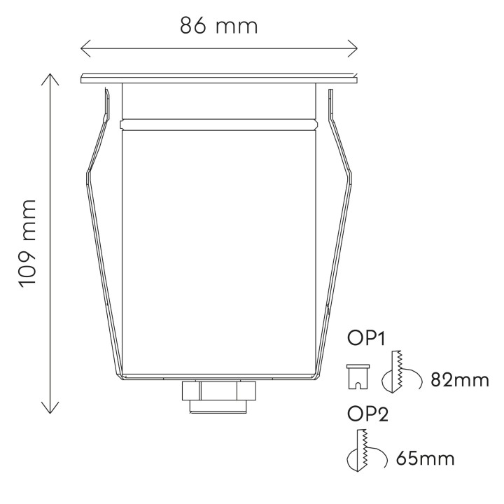 Empotrable exterior latón 6W 2700K IP67 - Cobsoil Elite Sulion