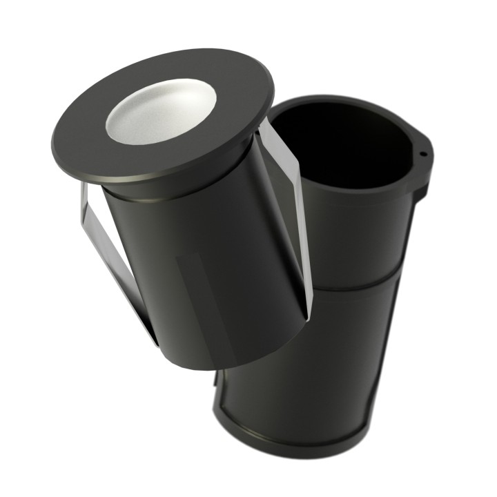 Empotrable exterior negro 6W 2700K IP67 - Cobsoil Elite Sulion