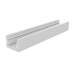 Carril  superficie System48 aluminio blanco - Sulion