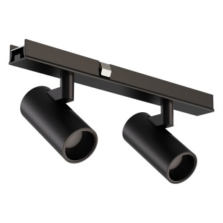 Proyector magnético System48 aluminio negro 2*3 W - Sulion